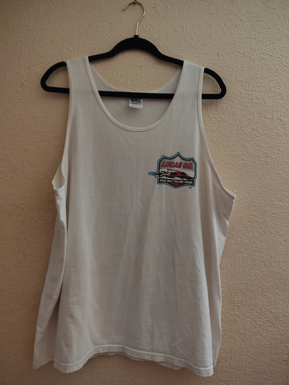 VTG Y2K Lucas Oil Drag Boat Racing Series Graphic Tee White Large